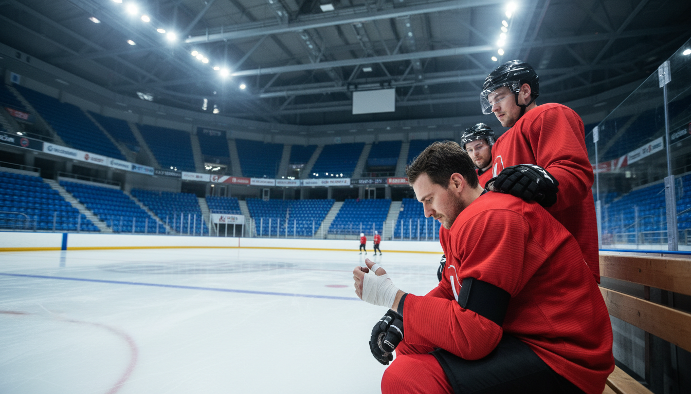 Brady Tkachuk battles back after thumb injury in hopes of Olympic participation